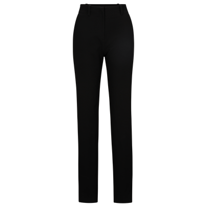 Calça De Cintura Alta Regular-Fit Com Perna Ampla